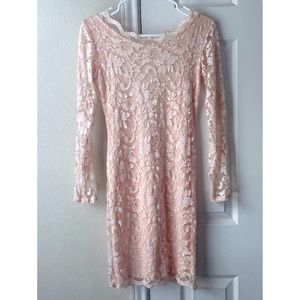 Arden B NWT Backless Lace Dress - Pink